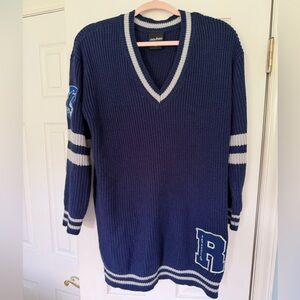 Harry Potter Ravenclaw Navy Blue V-Neck Knit Sweater
